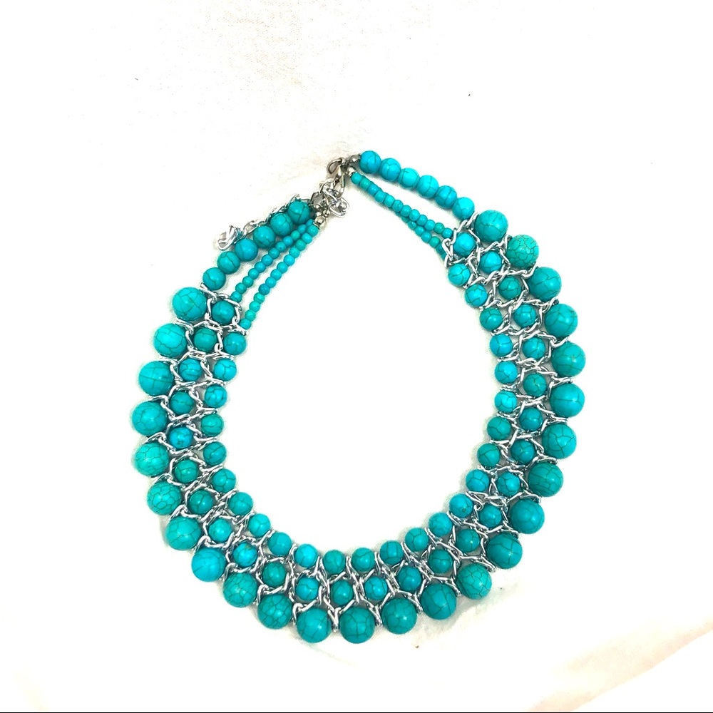 Turquoise statement necklace